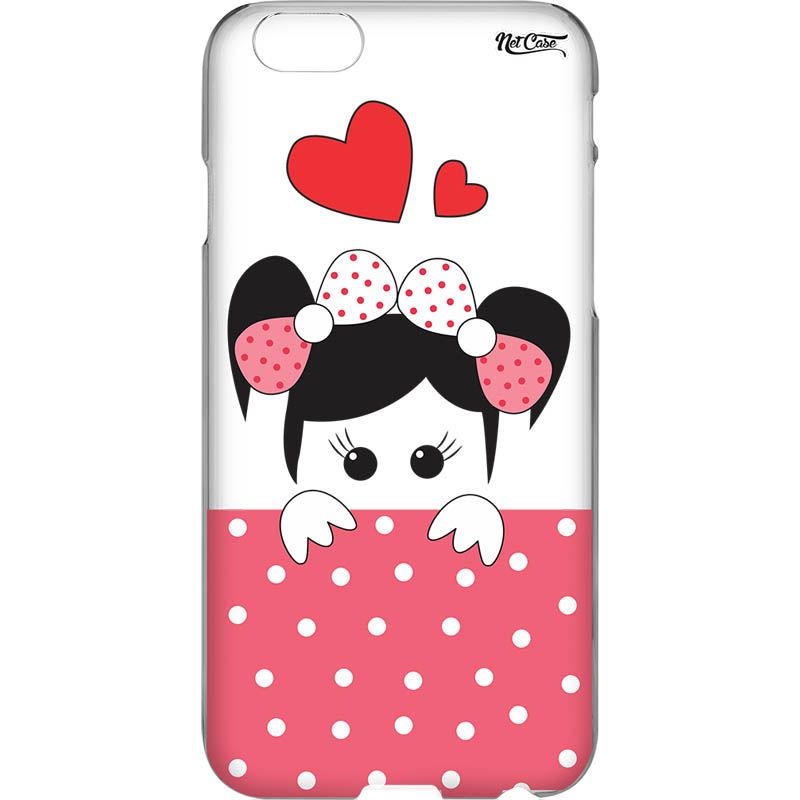 Capa Silicone NetCase Transparente Minnie Poás