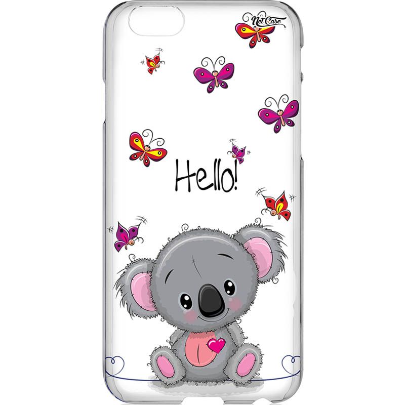 Capa Silicone NetCase Transparente Coala Hello