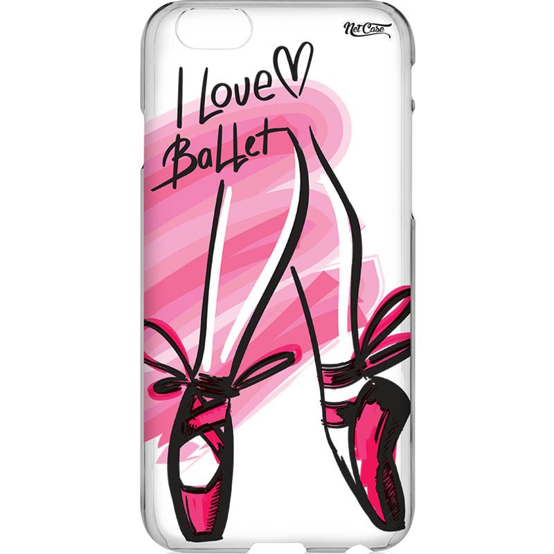 Capa Silicone NetCase Transparente I Love Ballet