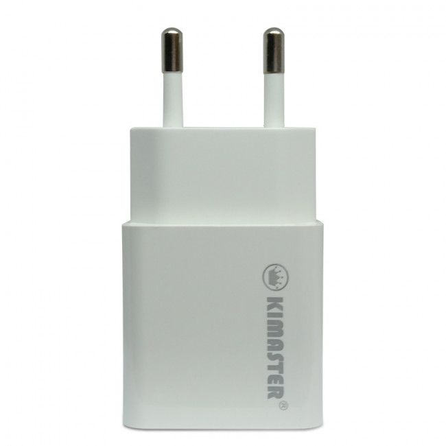 Adaptador de Tomada Usb Kimaster Universal TO-502 - Branco