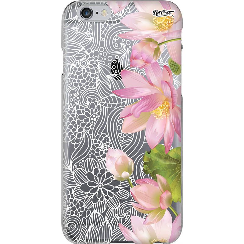 Capa Silicone NetCase Transparente Mandala Renda: Flowers Bloom