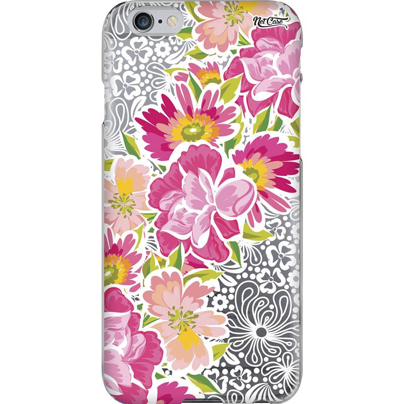Capa Silicone NetCase Transparente Pintura Mandala Renda: Summer Flowers