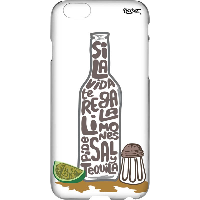 Capa Silicone NetCase Transparente ''Si La Vida Te Regala Limones...''