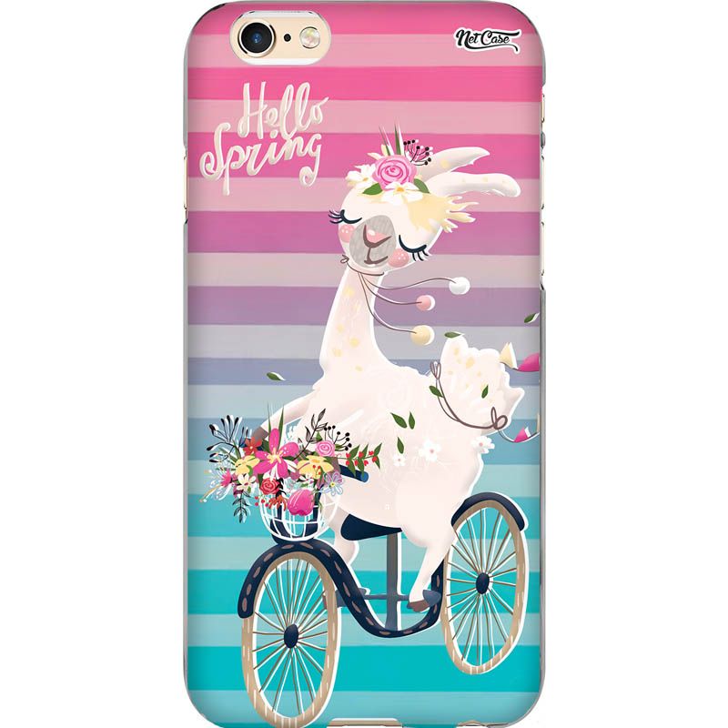 Capa Silicone NetCase Chapada Lhama: Hello Spring