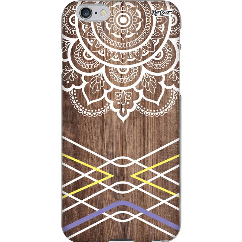 Capa Silicone NetCase Chapada Madeira Lotus Flower: Pattern Stripes