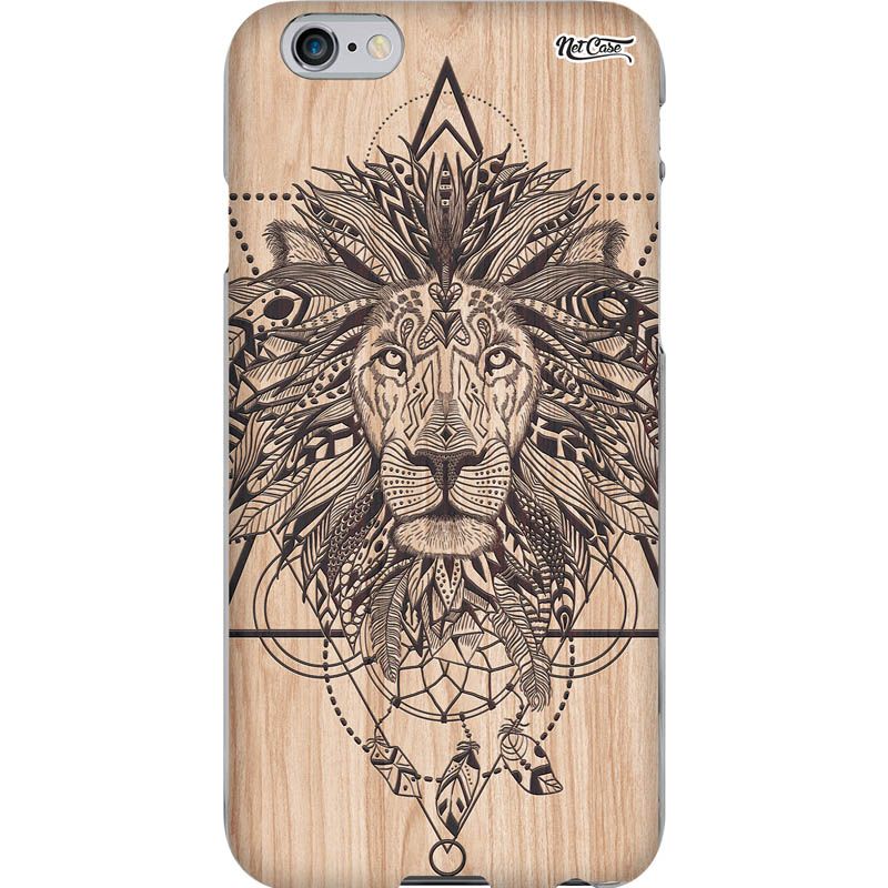 Capa Silicone NetCase Chapada Madeira Leão Mandala