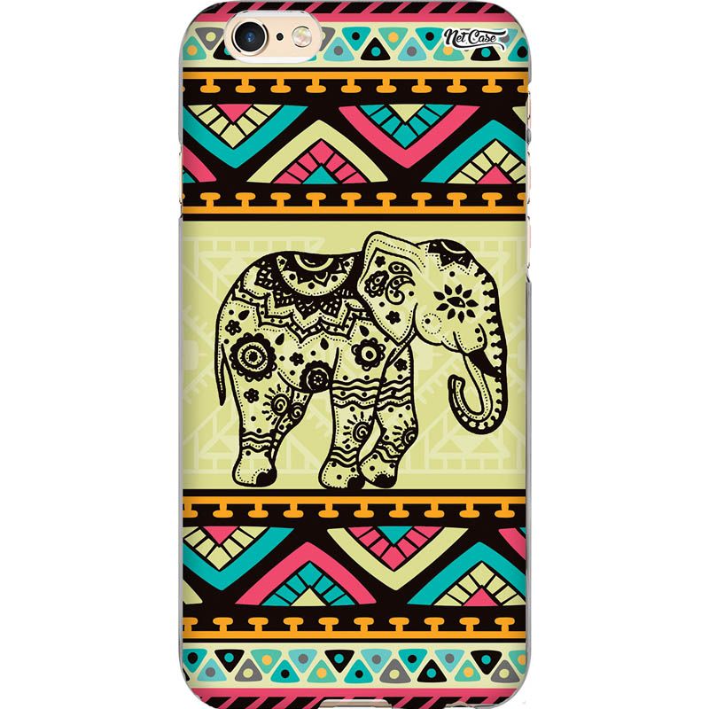Capa Silicone NetCase Chapada Zig Zag Elefante Indiano