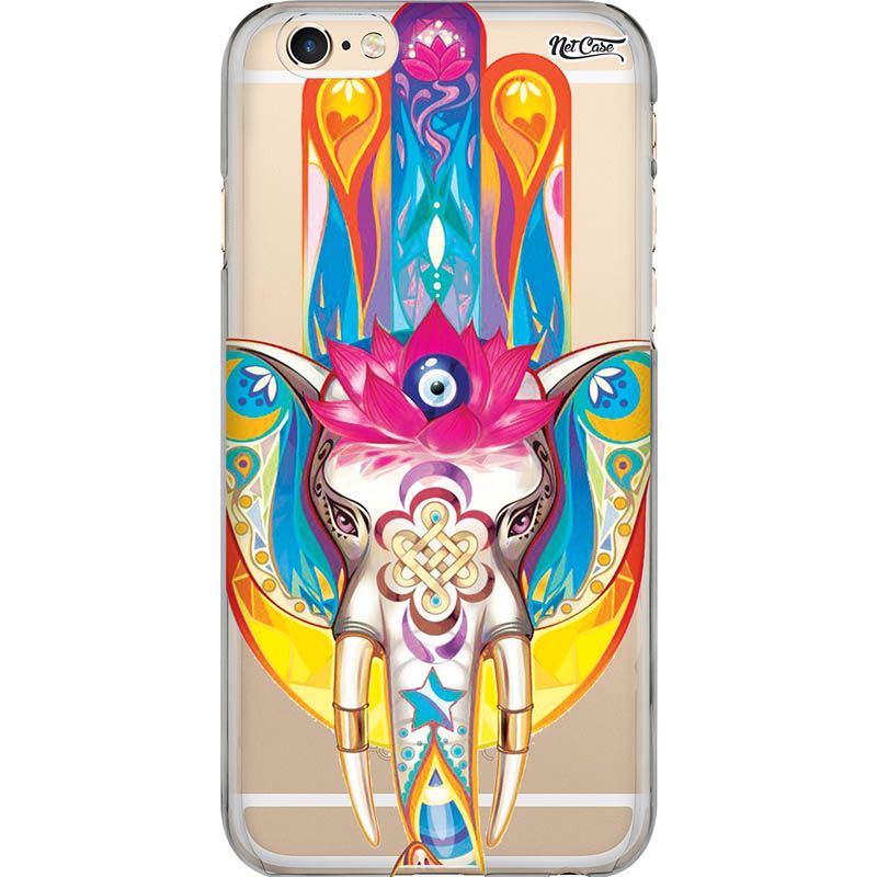 Capa Silicone NetCase Transparente Indian Elephant