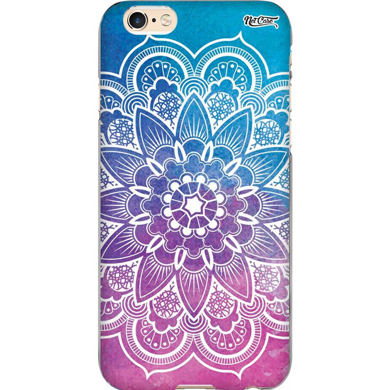Capa Silicone NetCase Chapada Flor de Lótus Tropical Degradê