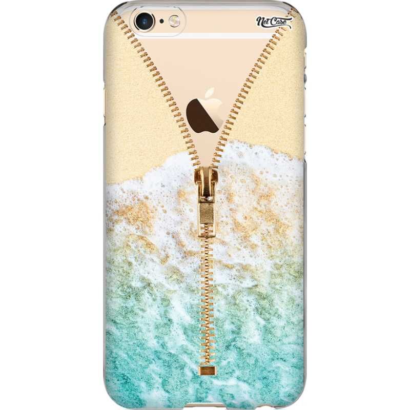 Capa Silicone NetCase Transparente Zipper Sea