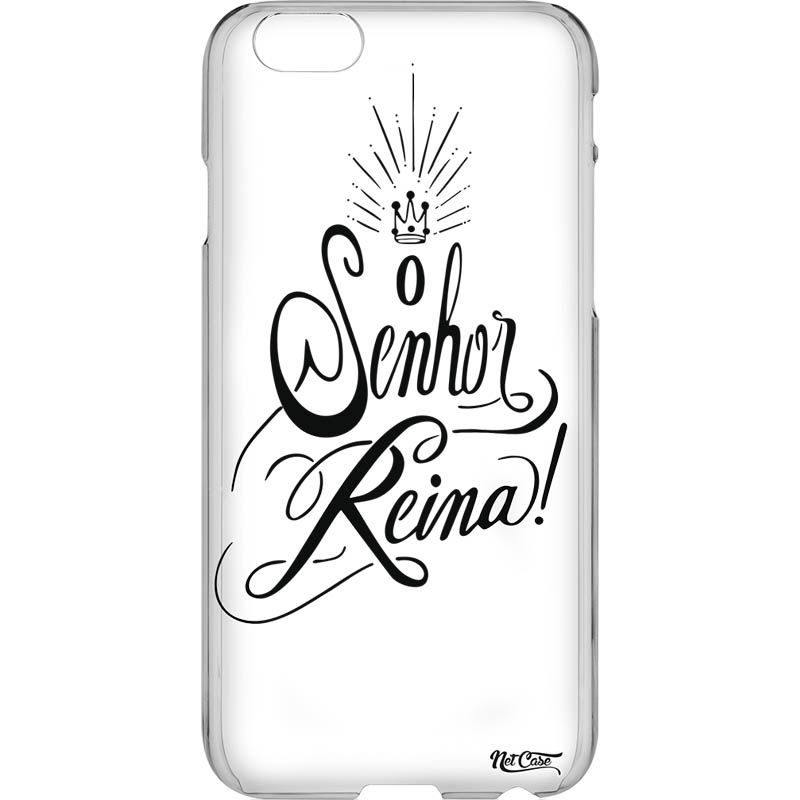Capa Silicone NetCase Transparente O Senhor Reina!