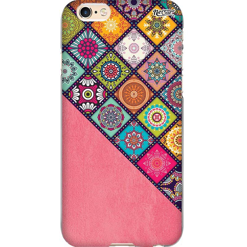 Capa Silicone NetCase Chapada Degradê Símbolos Mandala