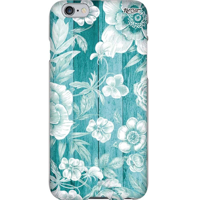 Capa Silicone NetCase Chapada Flowers Blue