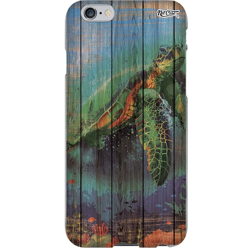Capa Silicone NetCase Chapada Madeira Tartaruga-Marinha