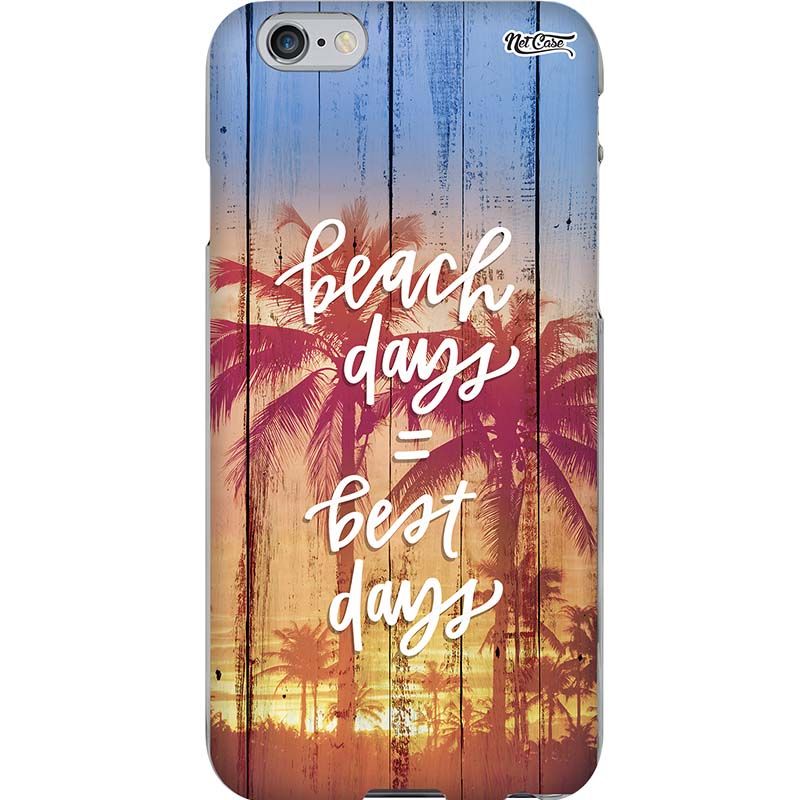 Capa Silicone NetCase Chapada Madeira Beach Days = Best Days