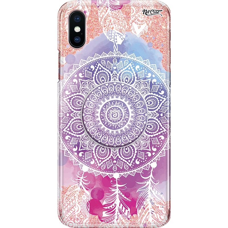 Capa Netcase Glitter + Pop 3in1 Rosê - Filtro Aquarela