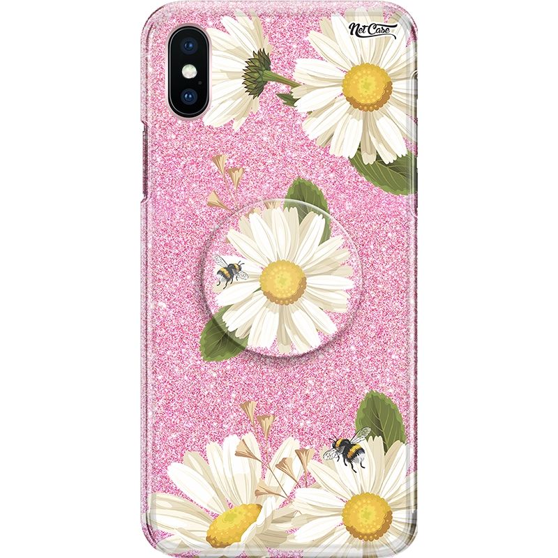 Capa Netcase Glitter + Pop 3in1 Rosa - Daisies and Bees