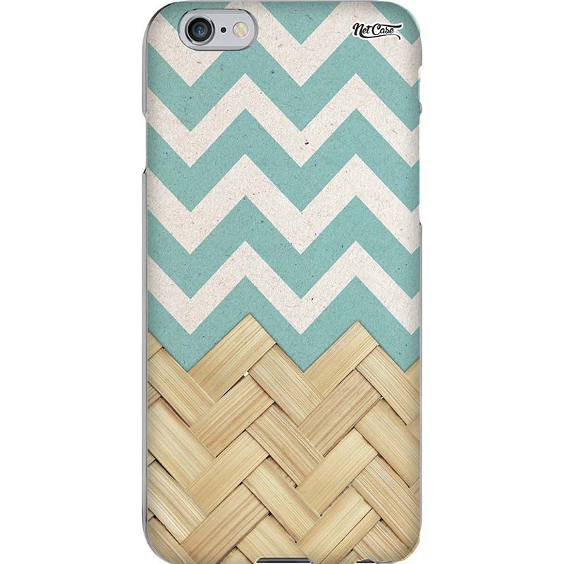 Capa Silicone NetCase Chapada Degradê Zig Zag e Trançada