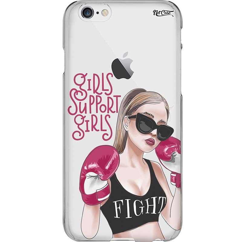 Capa Silicone NetCase Transparente ''Girls Support Girls''