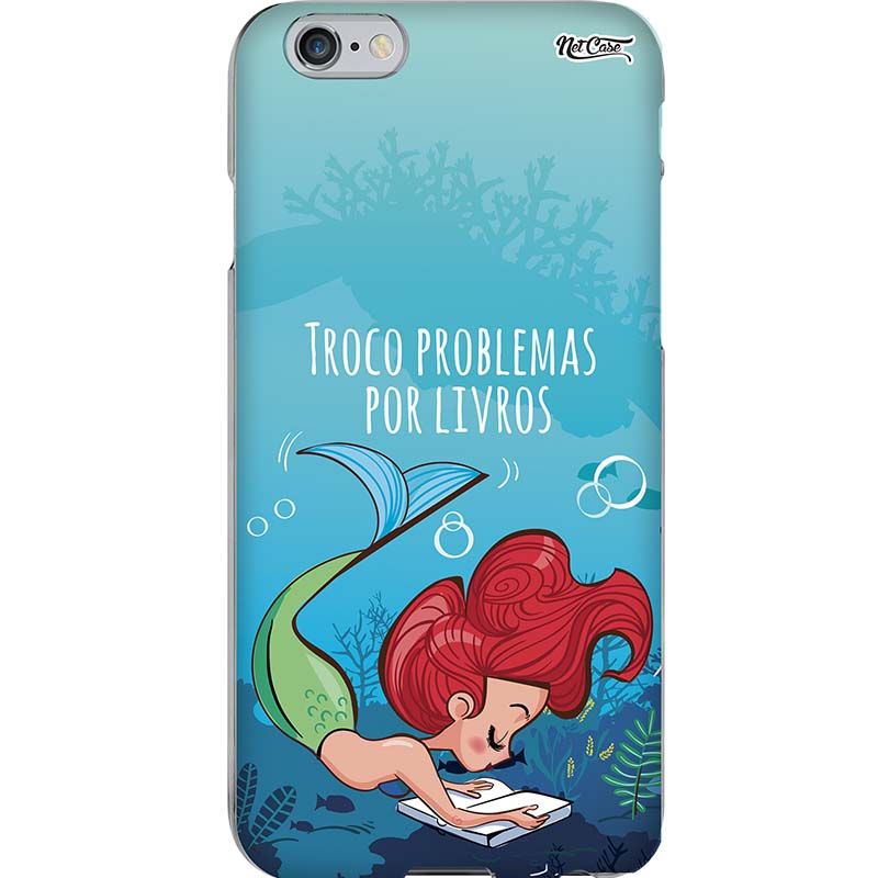 Capa Silicone NetCase Chapada 'Troco Problemas por Livros'