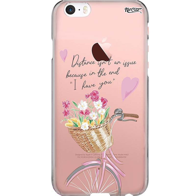 Capa Silicone NetCase Transparente ''Distance Isn't an Issue...''
