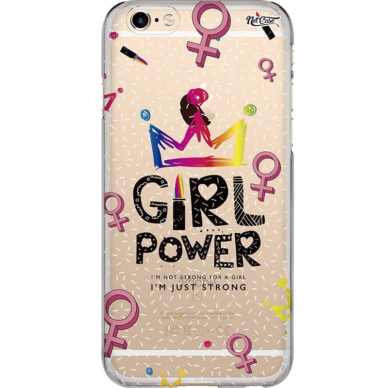 Capa Silicone NetCase Transparente Girl Power Queen