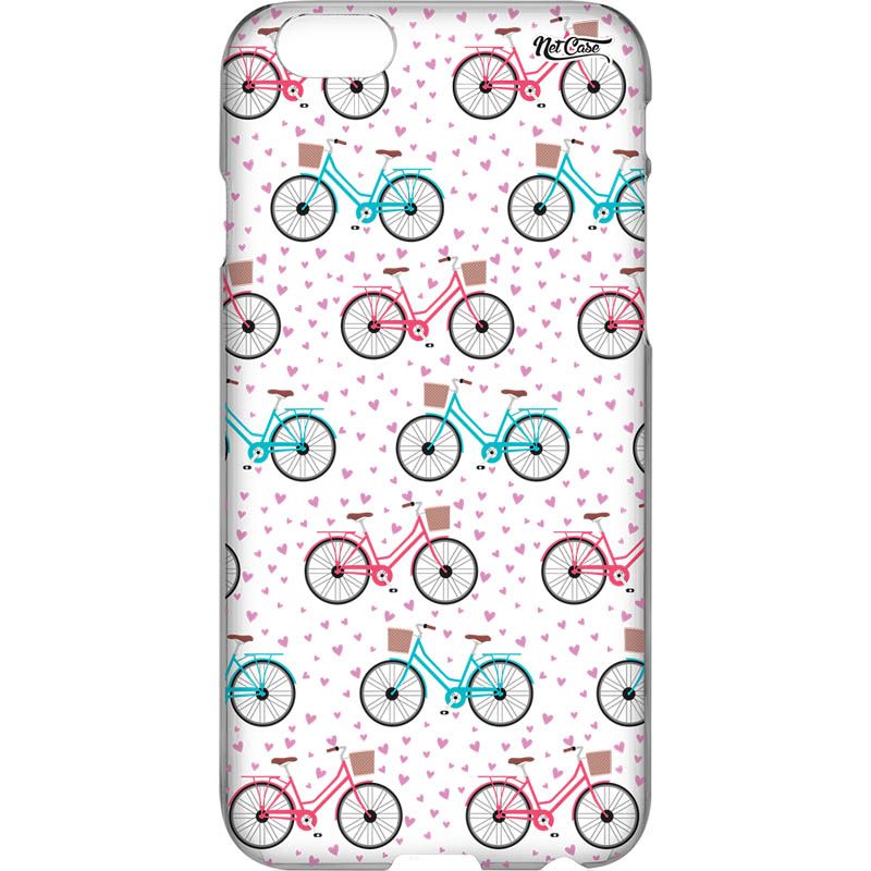 Capa Silicone NetCase Transparente Bicicletas Degradê