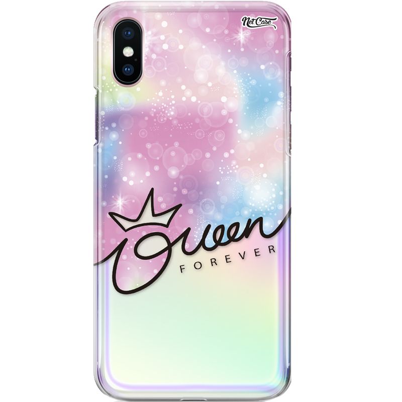 Capa Silicone NetCase Holográfica Degradê Queen Forever