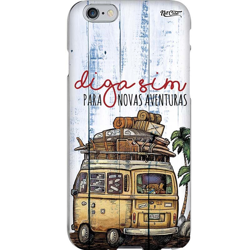Capa Silicone NetCase Chapada Madeira 'Diga Sim para Novas Aventuras'