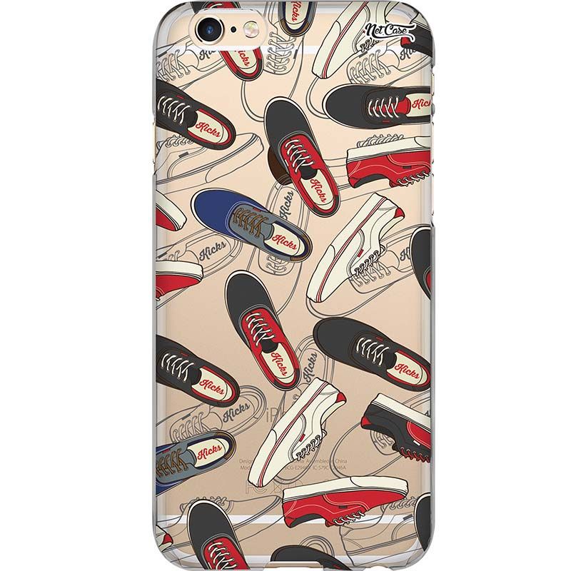 Capa Silicone NetCase Transparente Kicks Shoes