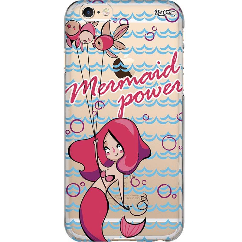 Capa Silicone NetCase Transparente Mermaid Power