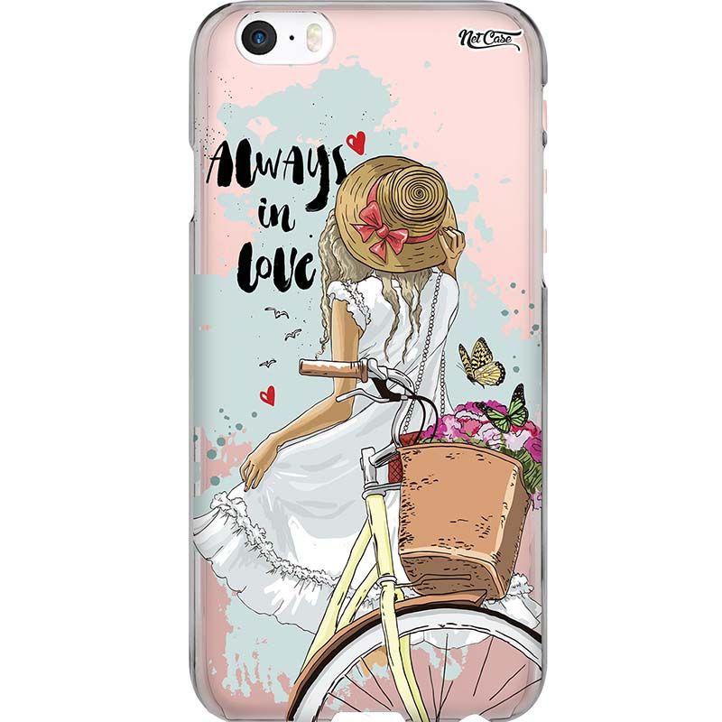 Capa Silicone NetCase Transparente Girl: Always in Love
