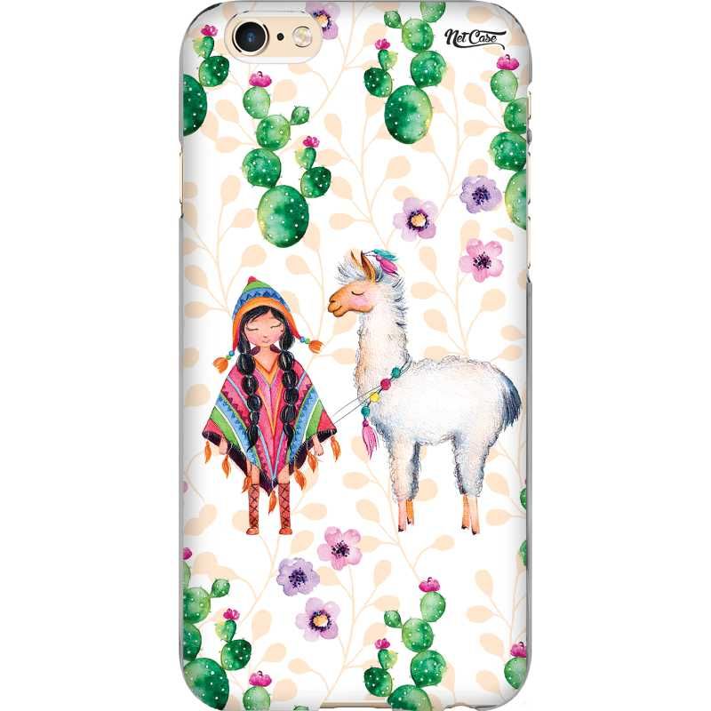 Capa Silicone NetCase Chapada Garota e Lhama