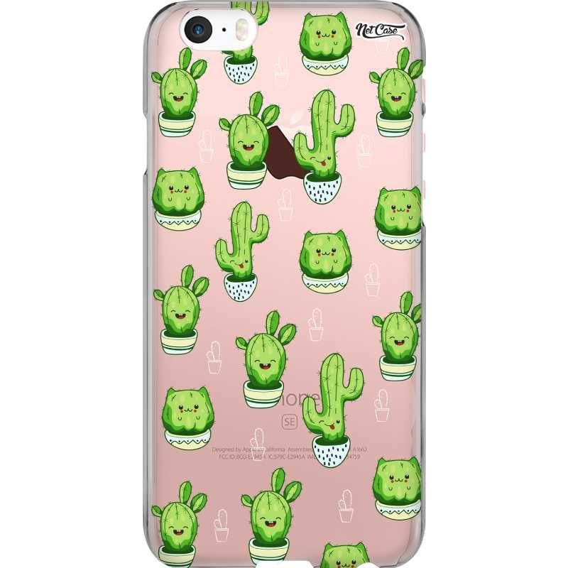 Capa Silicone NetCase Transparente Cactus Smile