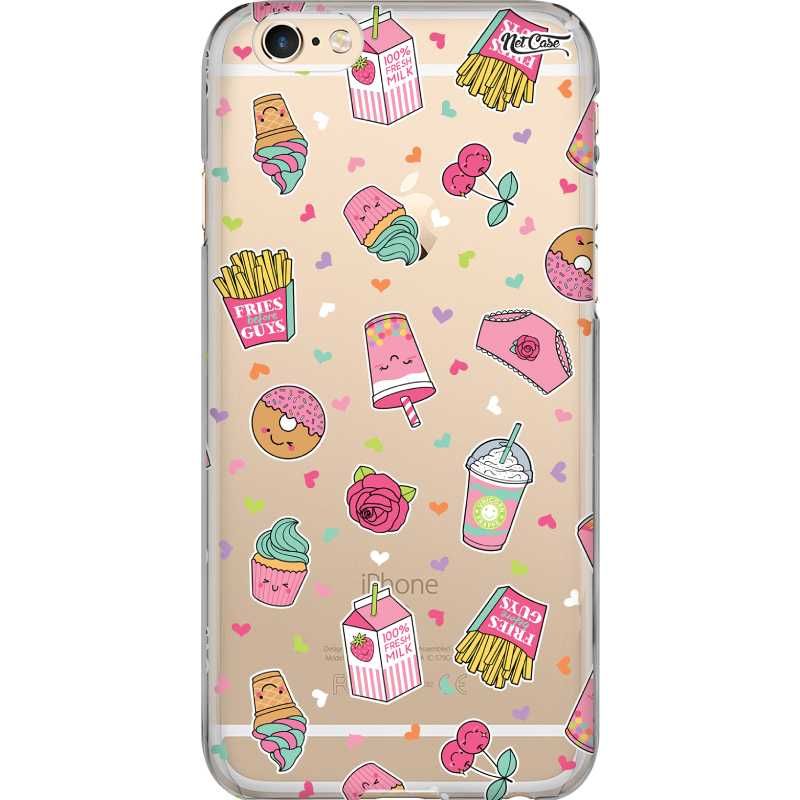 Capa Silicone NetCase Transparente Candy Girls