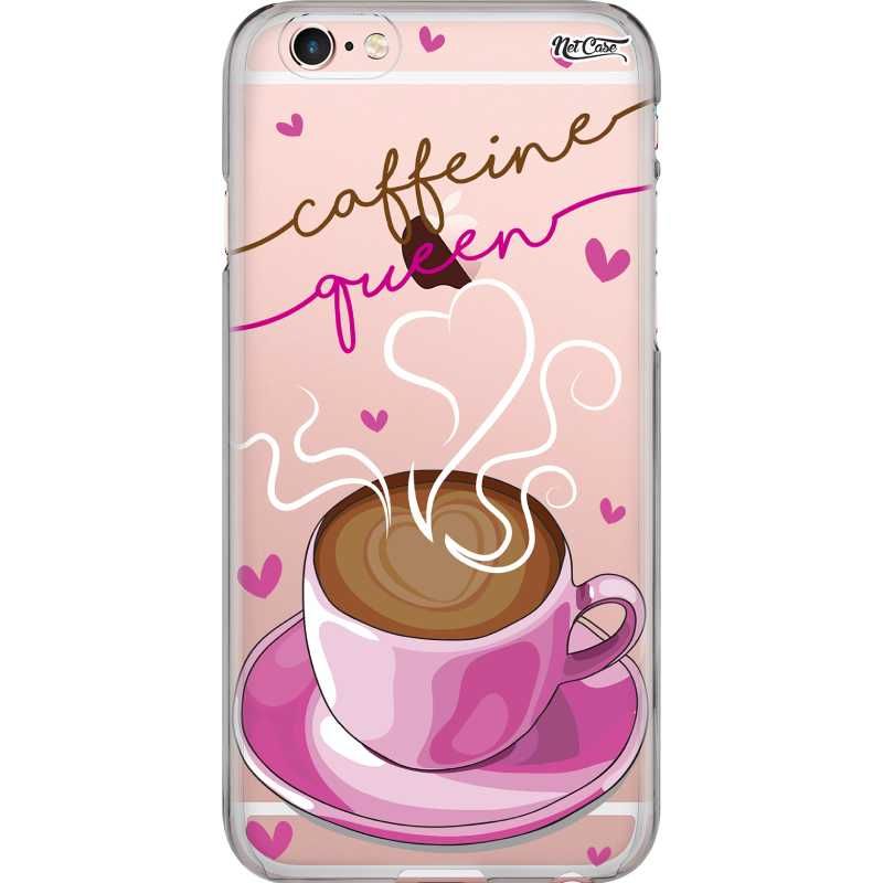 Capa Silicone NetCase Transparente Caffeine Queen