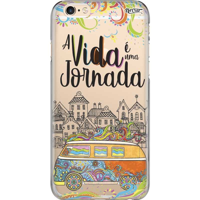 Capa Silicone NetCase Transparente A Vida é Uma Jornada