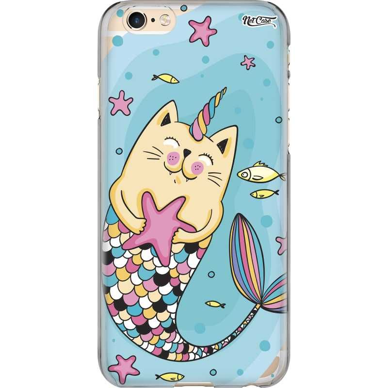 Capa Silicone NetCase Transparente UniCatMermaid
