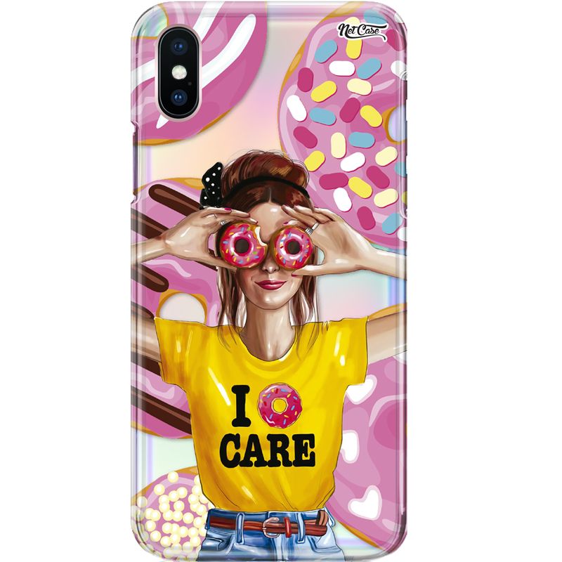 Capa Silicone NetCase Holográfica I Donut Care