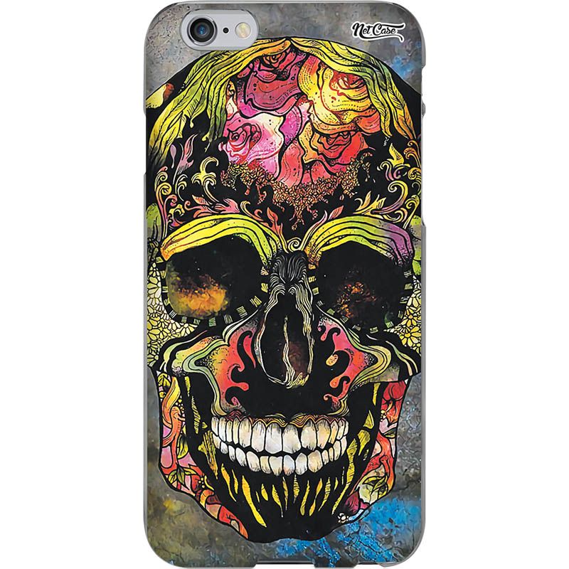 Capa Silicone NetCase Chapada Crânio Flores