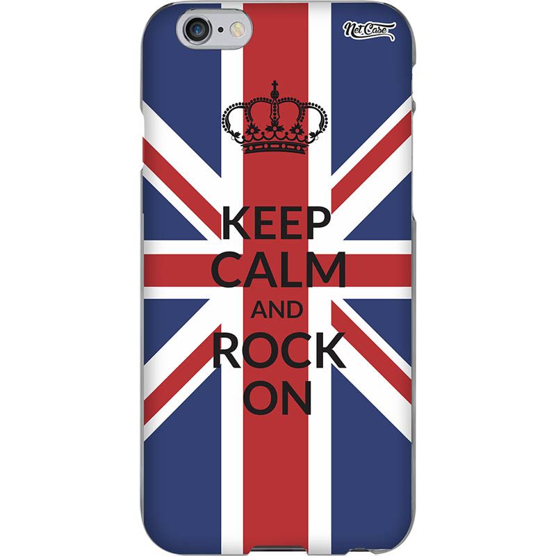 Capa Silicone NetCase Chapada Inglaterra: Keep Calm and Rock On