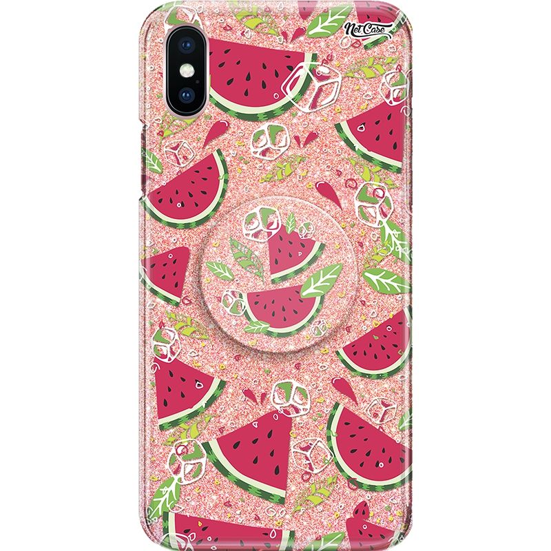 Capa Netcase Glitter + Pop 3in1 Rosê - Watermelons Submerged