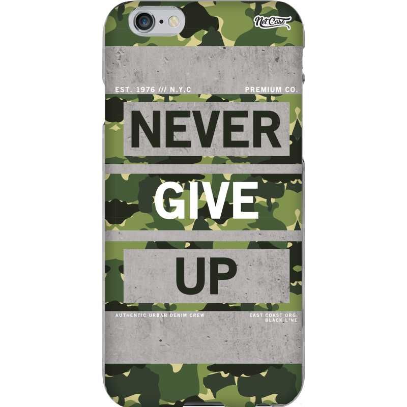 Capa Silicone NetCase Chapada Camuflada Never Give Up