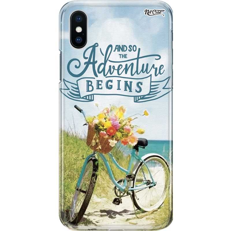 Capa Silicone NetCase Chapada Bicicleta 'And So the Adventure Begins'