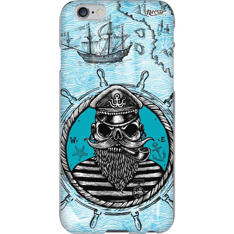 Capa Silicone NetCase Chapada Marinheiro Caveira