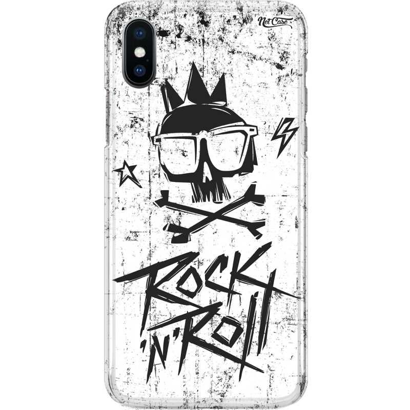 Capa Silicone NetCase Chapada Crânio Grafite Rock 'n' Roll