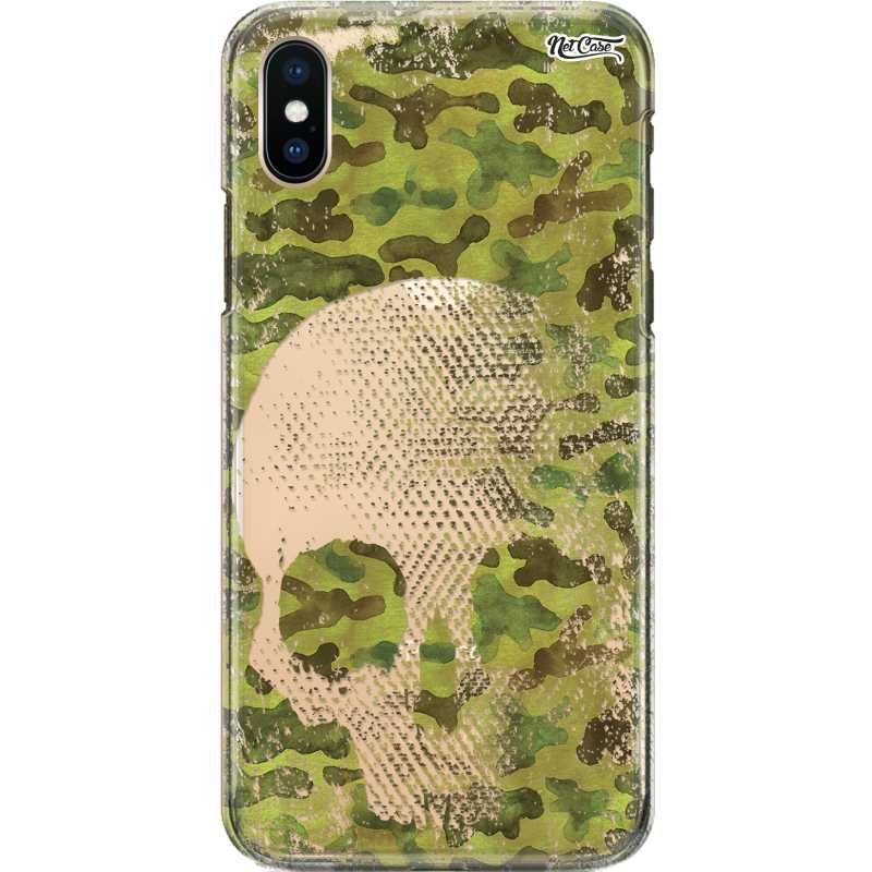 Capa Silicone NetCase Chapada Crânio Camuflado