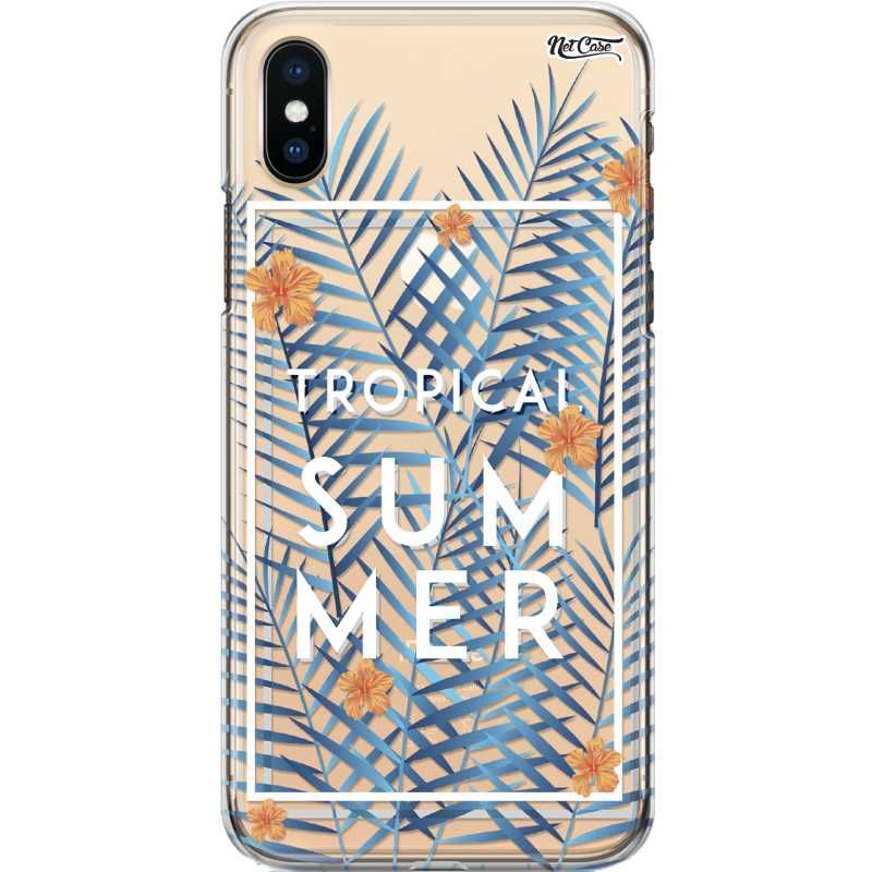 Capa Silicone NetCase Transparente Tropical Summer