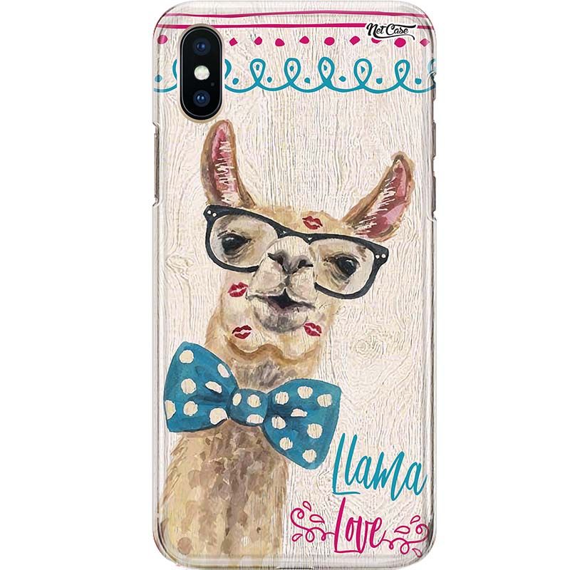 Capa Silicone NetCase Chapada Madeira LLama Óculos Love