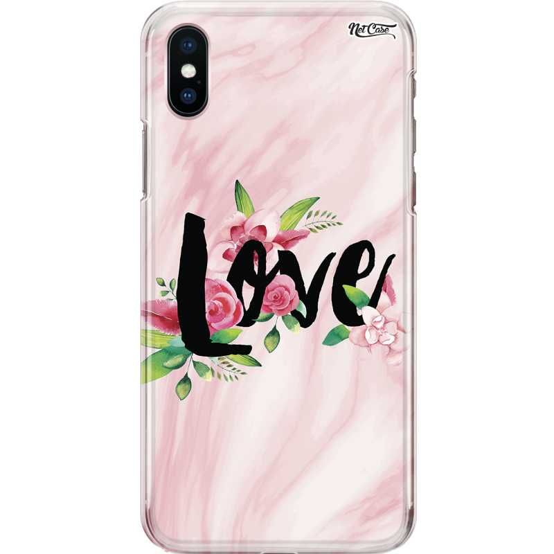 Capa Silicone NetCase Chapada Mármore Love Arranjo